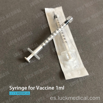 Eliminación de la jeringa de la vacuna 1 ml